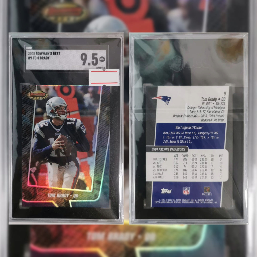 2005 Bowman's Best Tom Brady #9 SGC 9.5 0700715
