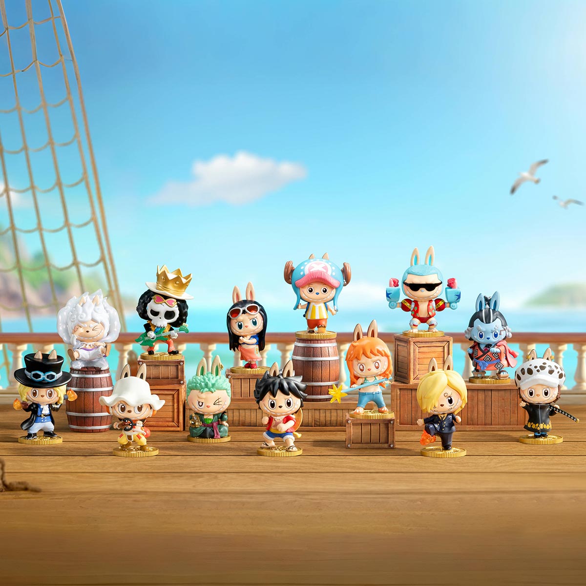 One Piece x Labubu The Monsters Pop Mart Individual Blind Box Figures