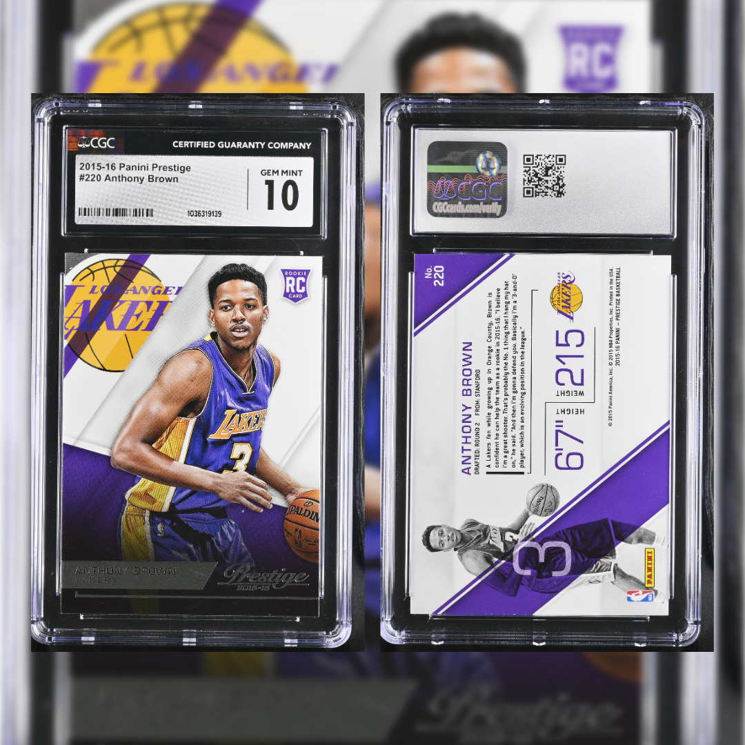 2015-16 Anthony Brown #220 CGC GEM MINT 10 1036319139
