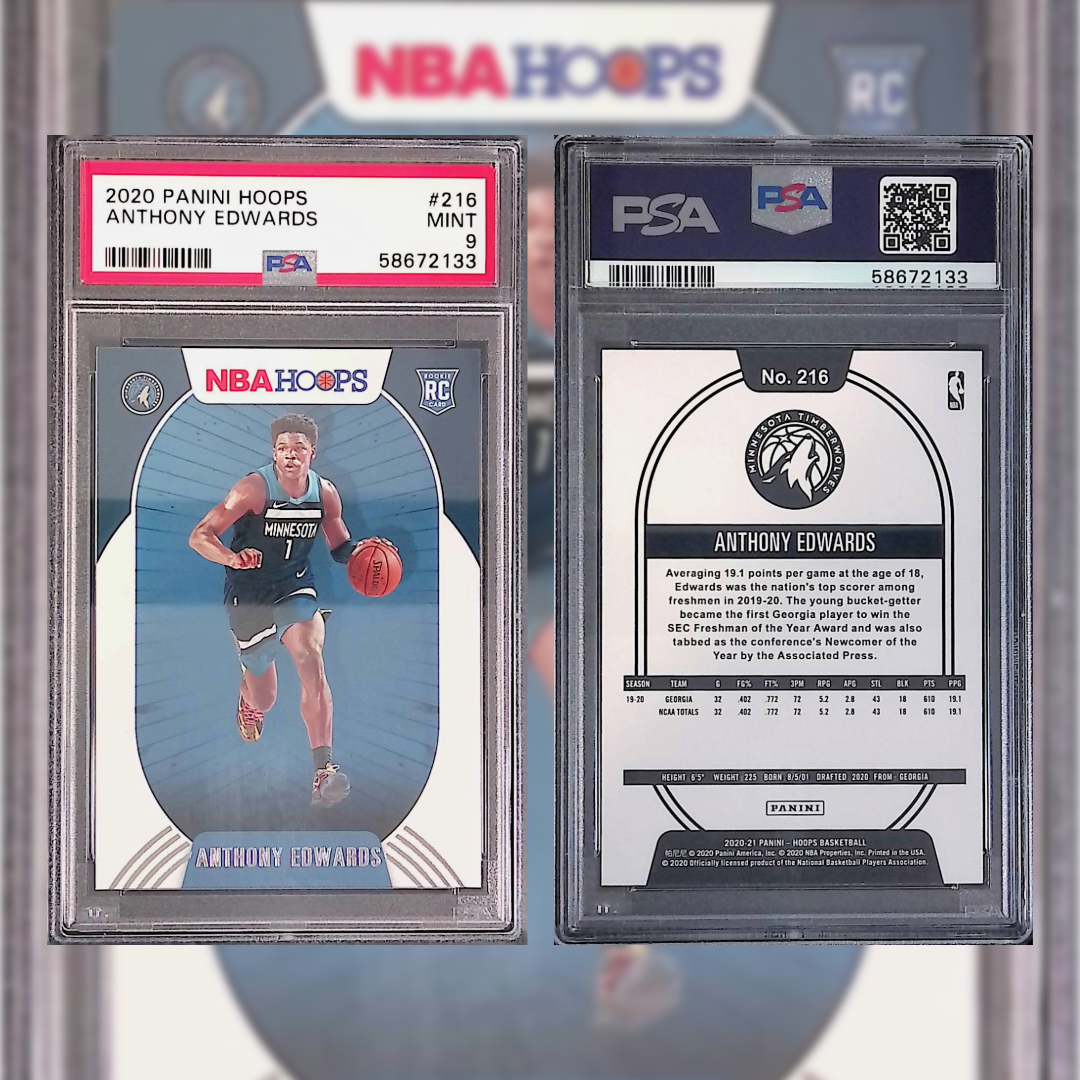 2020 Anthony Edwards #216 PSA 9 58672133