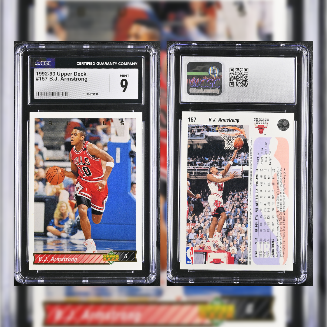 1992-93 B.J. Armstrong #157 CGC 9 1036319131