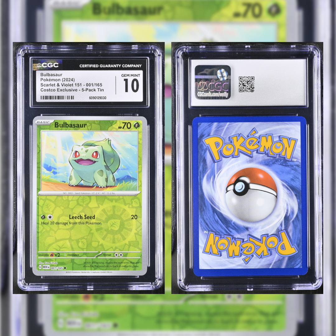 2024 Bulbasaur #001 CGC GEM MINT 10 6090129030