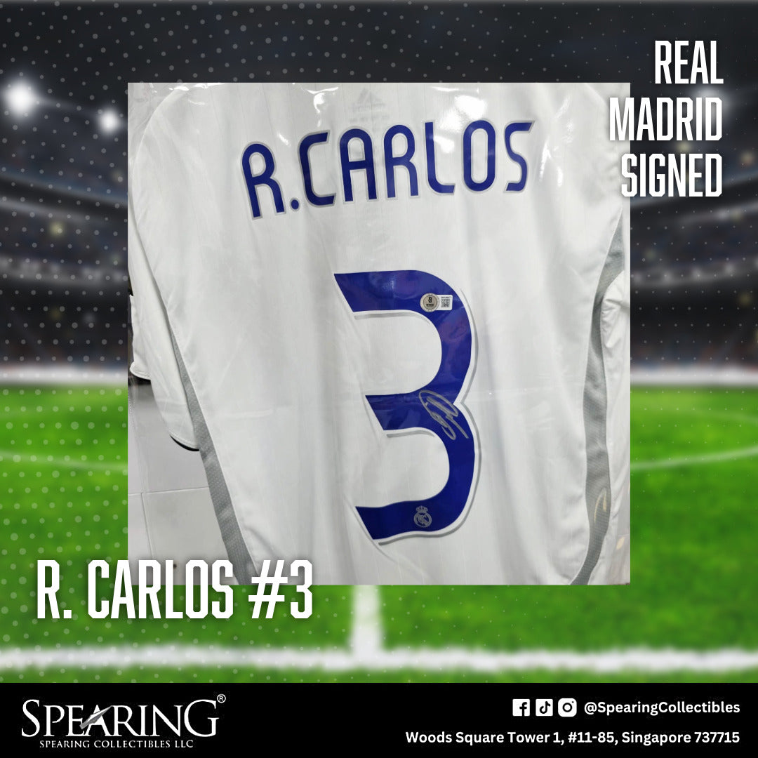 Roberto Carlos #3 Real Madrid Signed Jersey