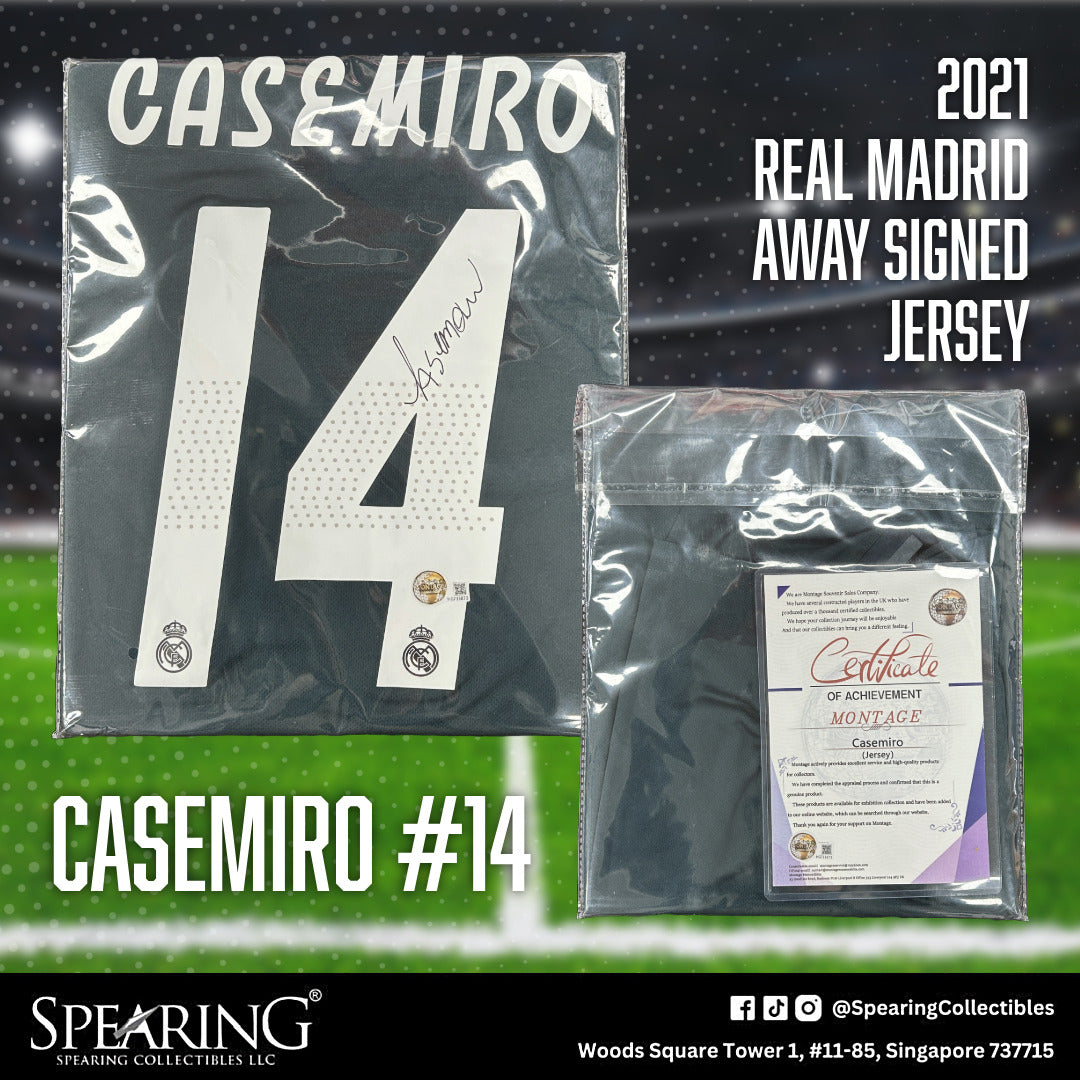 2021 Casemiro #14 Real Madrid Away Signed Jersey