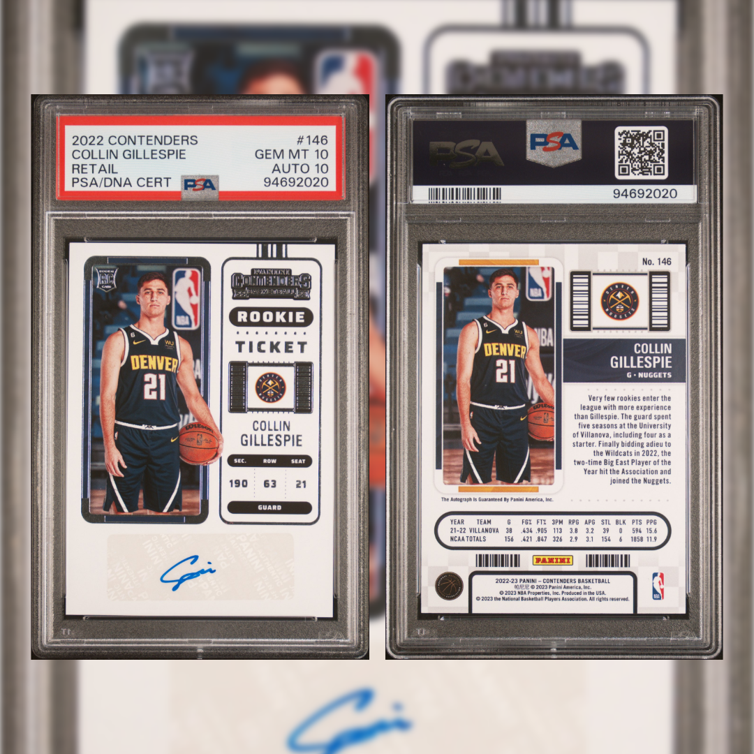 2022 Collin Gillespie #146 PSA AUTO 10 94692020