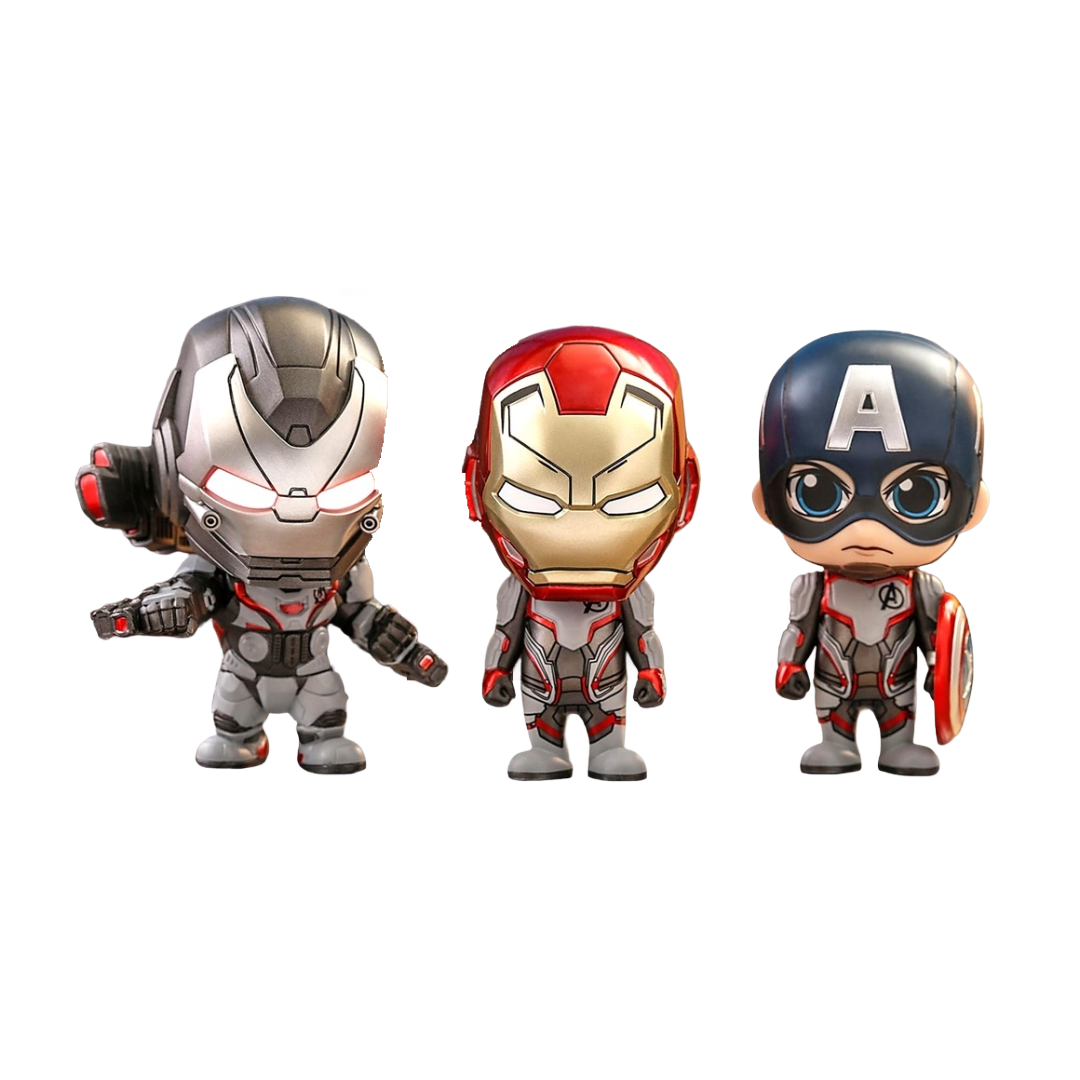 Cosbaby Iron Man, Capt America & War Machine (Team Suit)