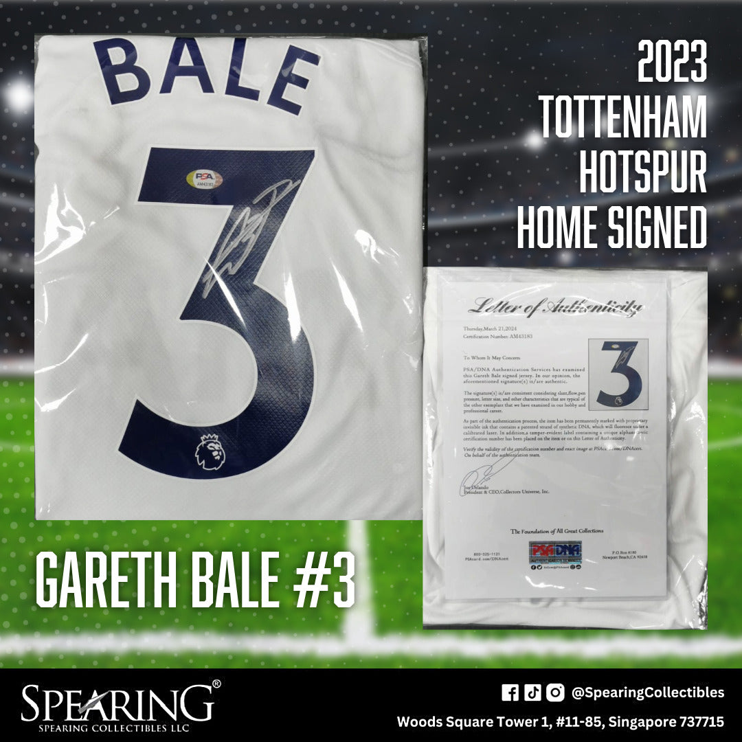 2023 Gareth Bale #3 Tottenham Hotspur Home Signed Jersey