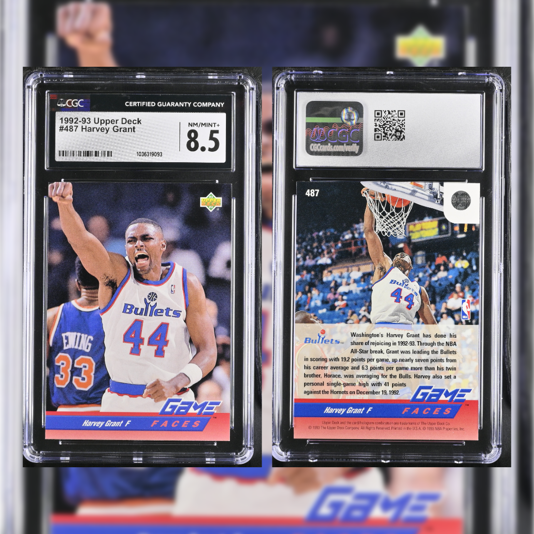 1992-93 Harvey Grant #487 CGC 8.5 1036319093
