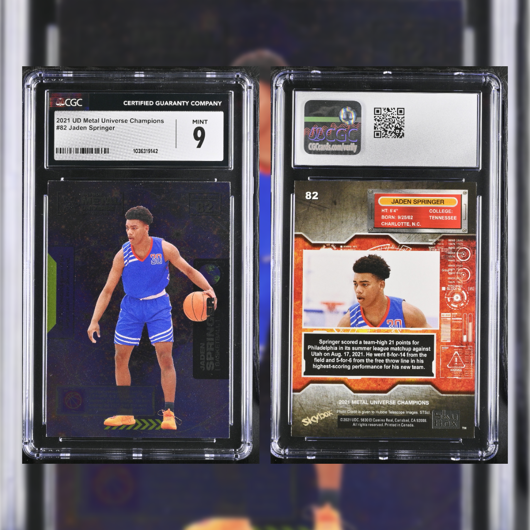 2021 Jaden Springer #82 CGC 9 1036319142