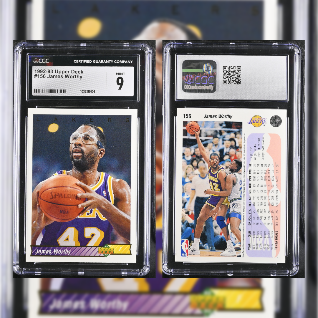 1992-93 James Worthy #156 CGC 9 1036319103