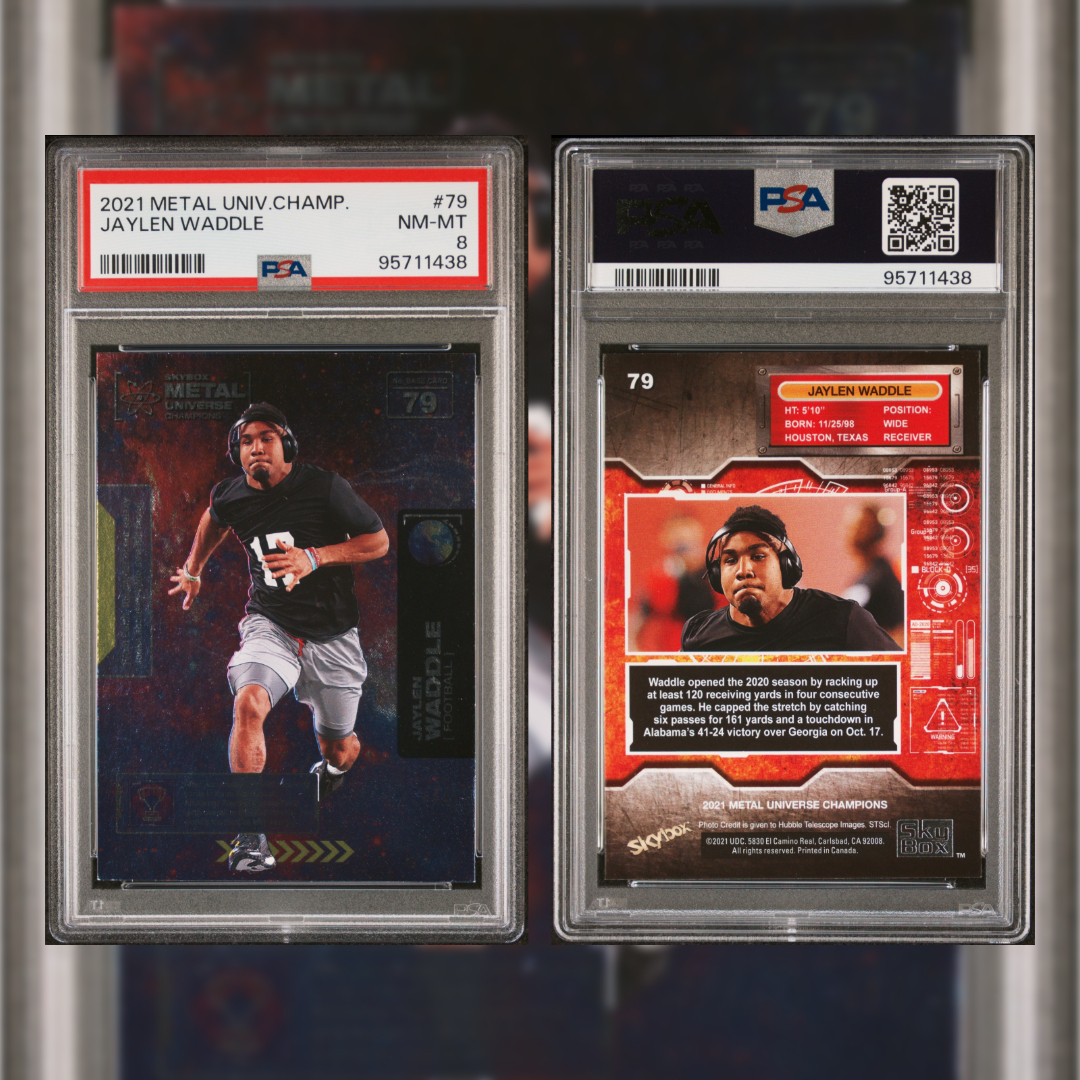 2021 Jaylen Waddle #79 PSA 8 95711438