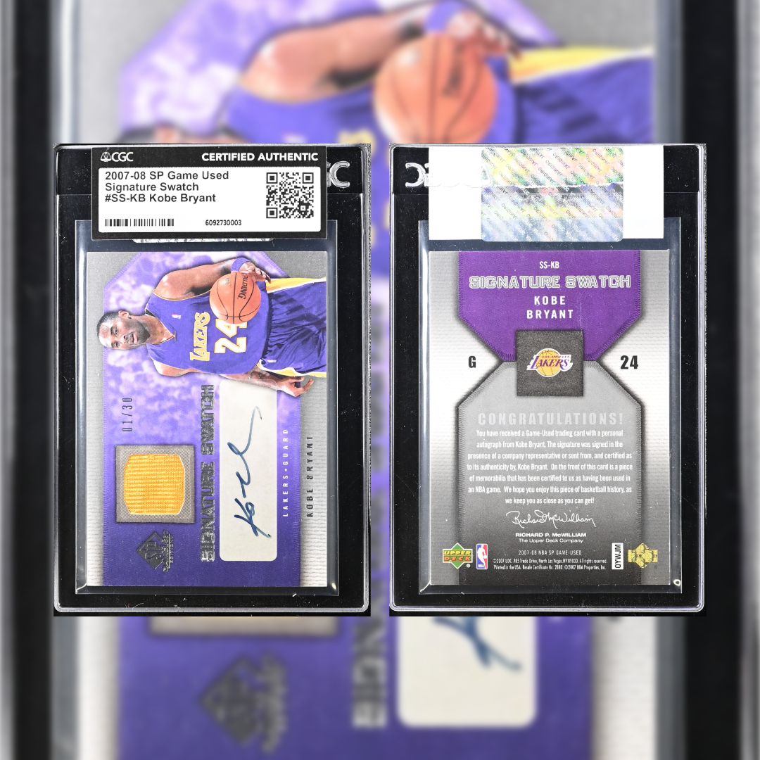 2007-08 Gamed Used Kobe Bryant #SS-KB CGC Authentic 6092730003