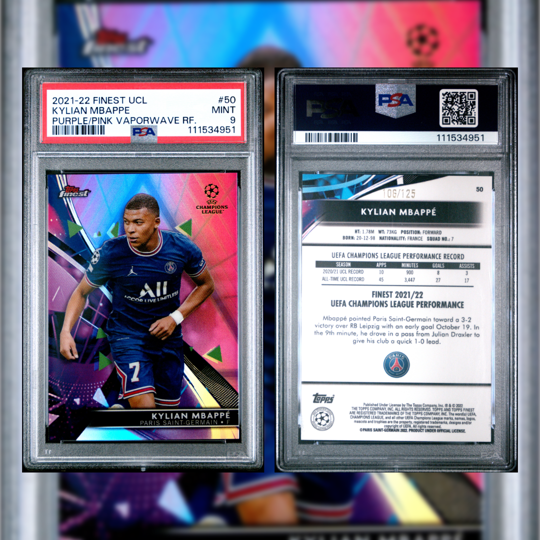 2021-22 Kylian Mbappe #50 PSA 9 111534951