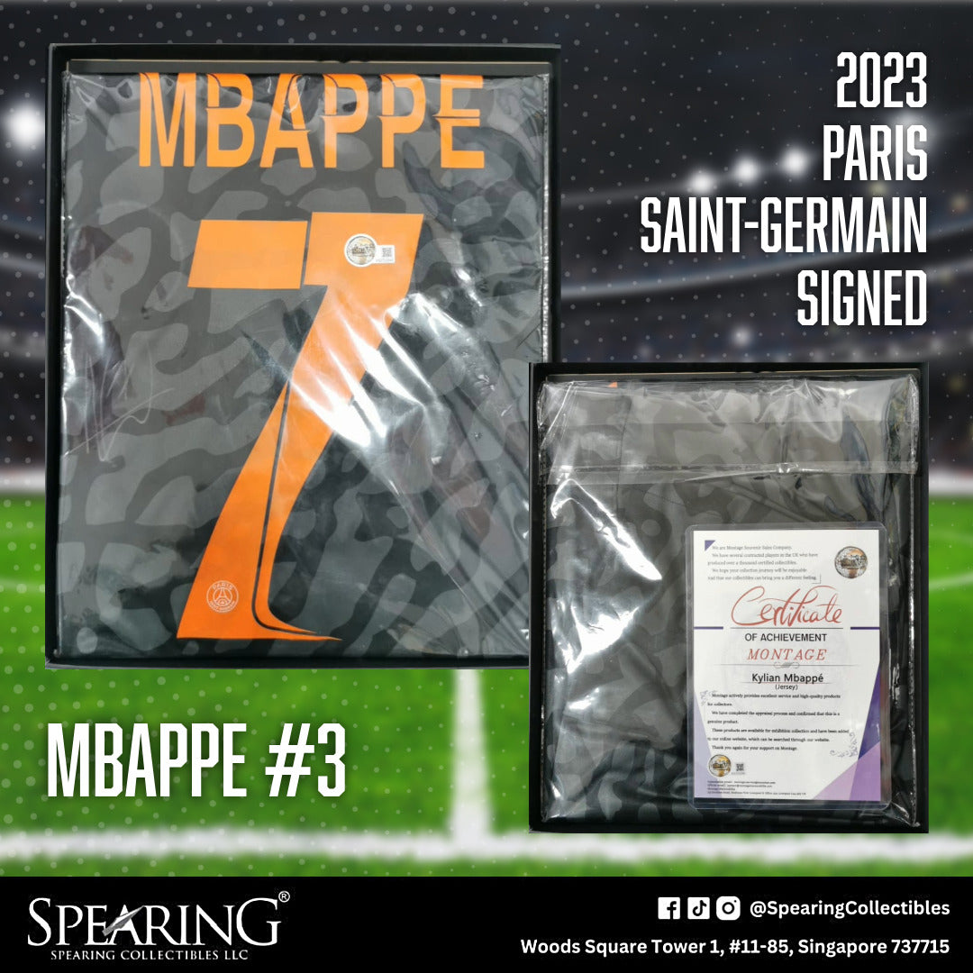 2023 Kylian Mbappe #7 Paris Saint-Germain Signed Jersey