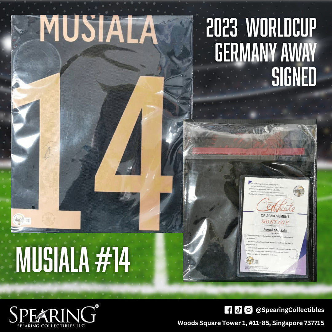 2023 Jamal Musiala #14 Germany Worldcup Away Signed Jersey