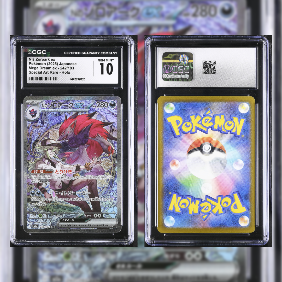 2025 Japanese N's Zoroark ex #242 CGC GEM MINT 10 6142892032