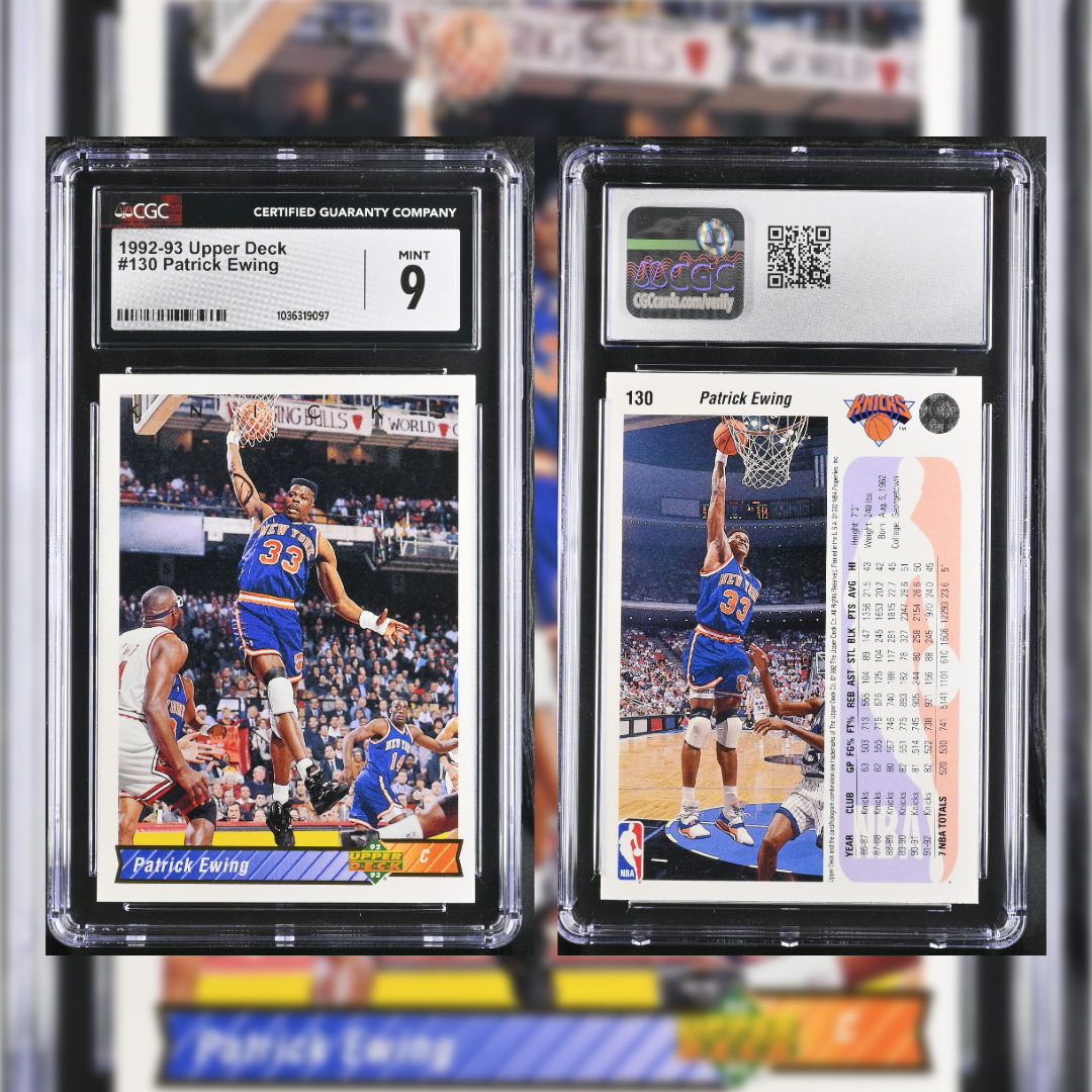 1992-93 Patrick Ewing #130 CGC 9 1036319097