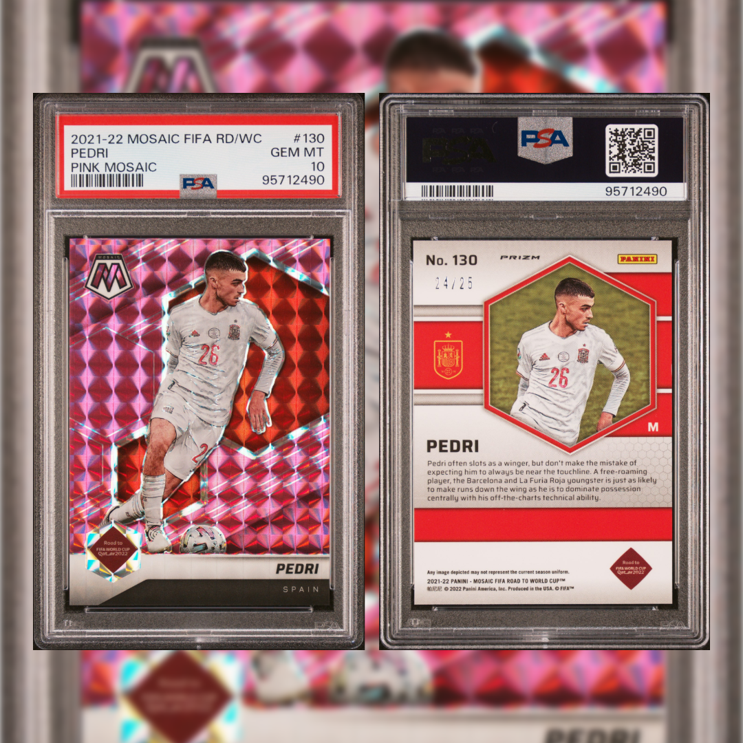 2021-22 Mosaic FIFA RD/WC Pedri #130 PSA 10 95712490