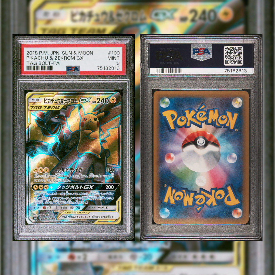 2018 Japanese Pikachu & Zekrom GX #100 PSA 9 75182813