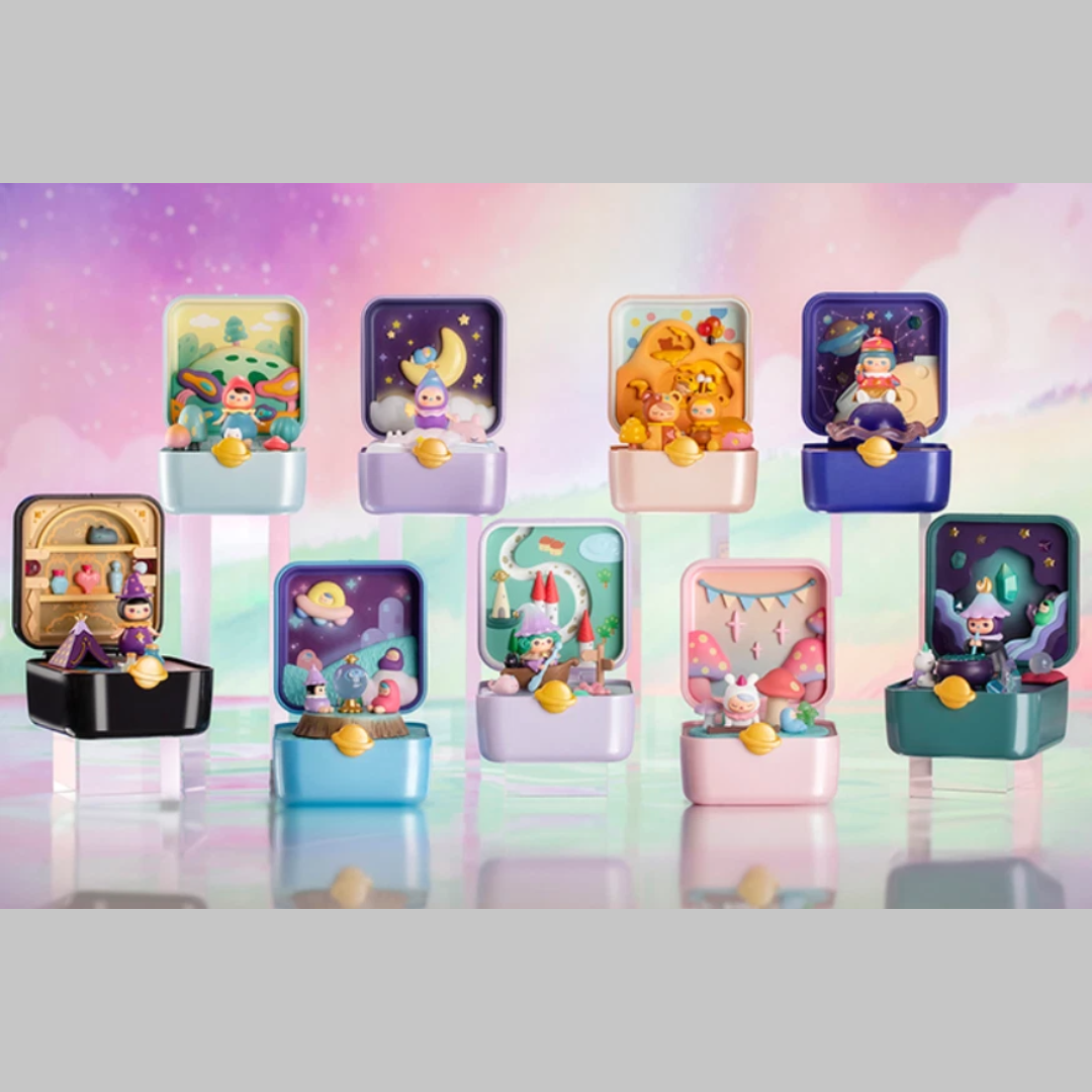 (OPENED INDIVIDUAL BOX) POP MART Pucky Strange Planets Series Scene Set