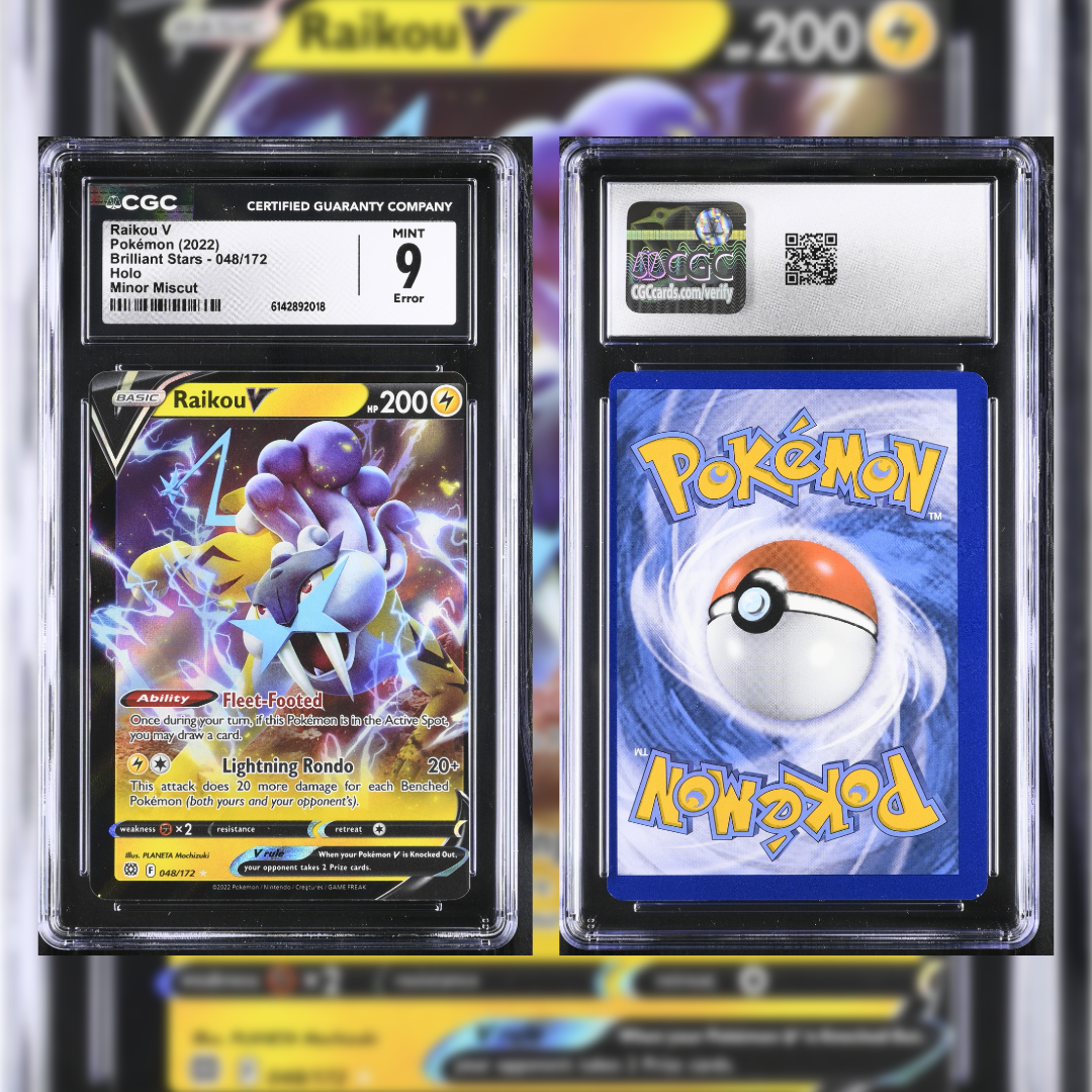 2022 Raikou V #048 CGC 9 Error (Minor Miscut) 6142892018