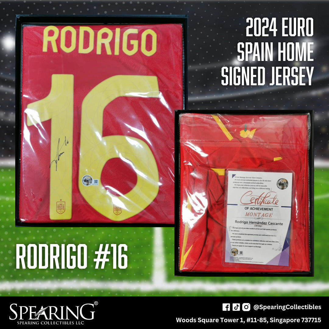 2024 Rodrigo Hernandez Cascante #16 Spain Euro Home Signed Jersey