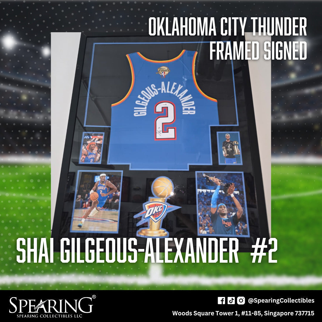 Shai Gilgeous-Alexander #2 Oklahoma City Thunder Framed Signed Jersey