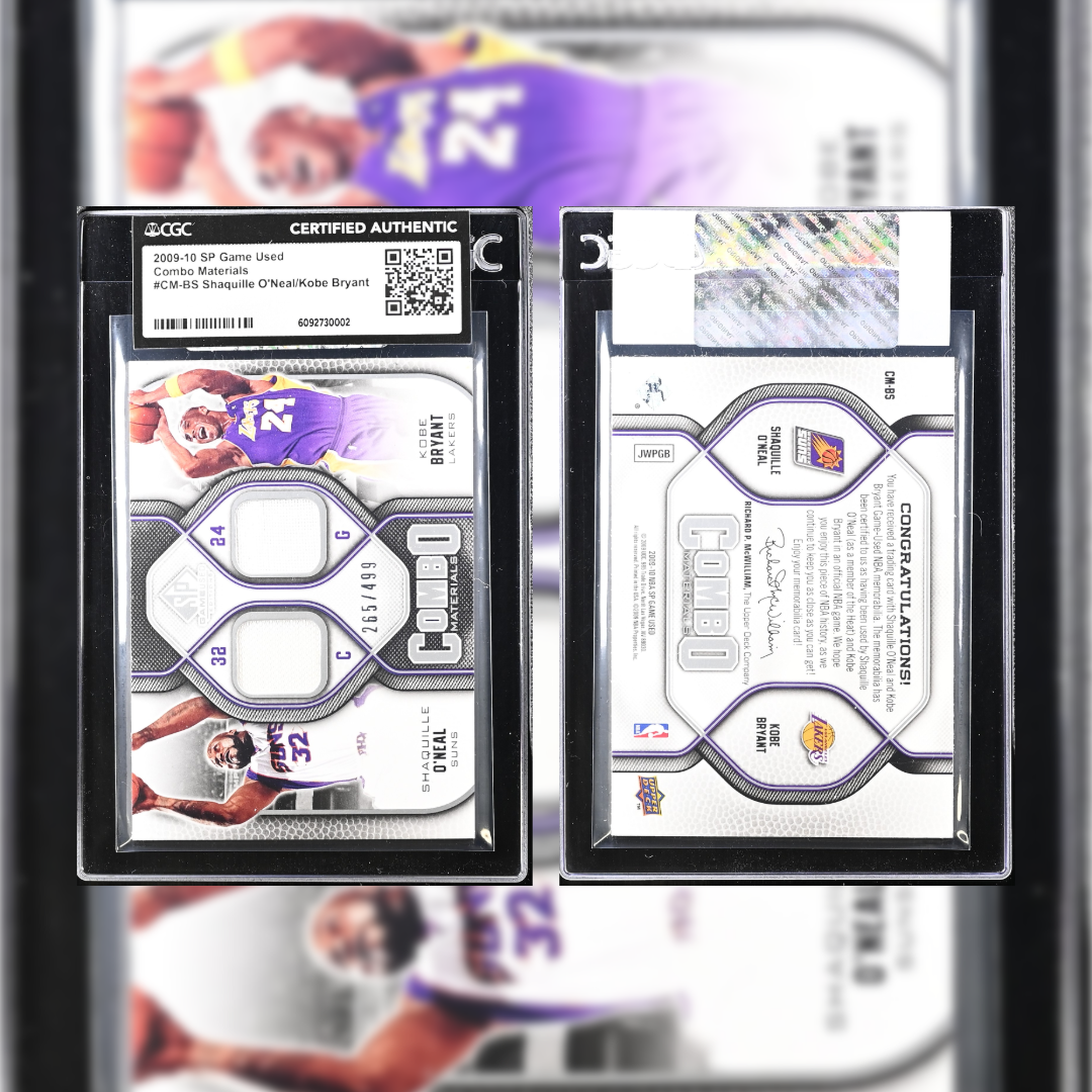 2009-10 Gamed Used Shaquille O’Neal/Kobe Bryant #CM-BS CGC Authentic 6092730002