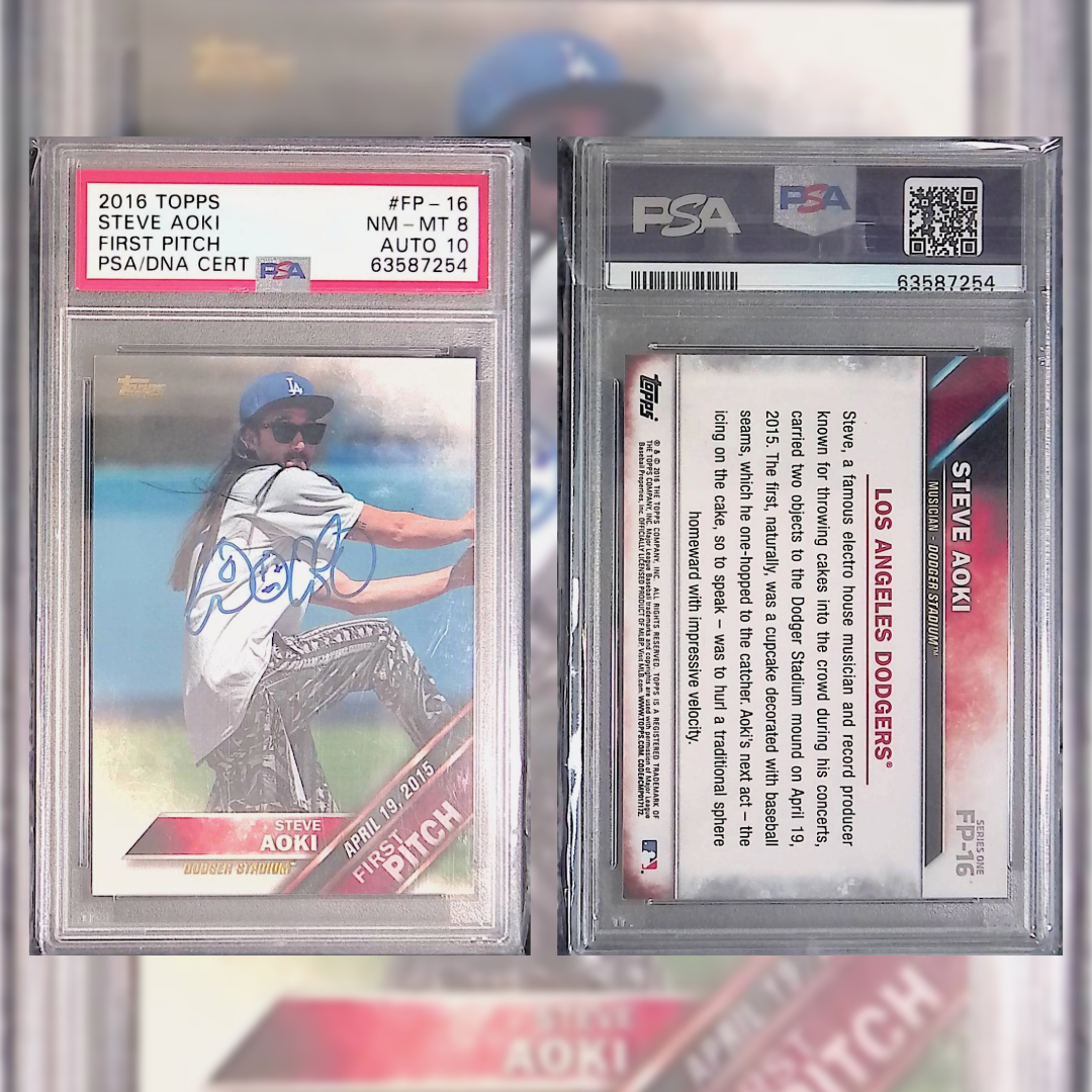 2016 Steve Aoki #FP-16 PSA 8 AUTO 10 63587254