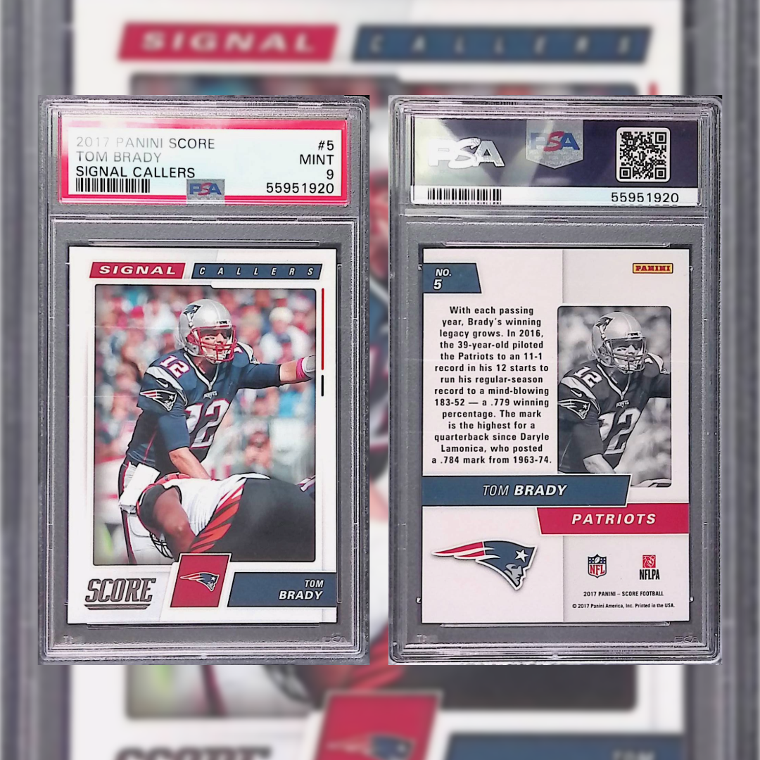 2017 Tom Brady #5 PSA 9 55951920