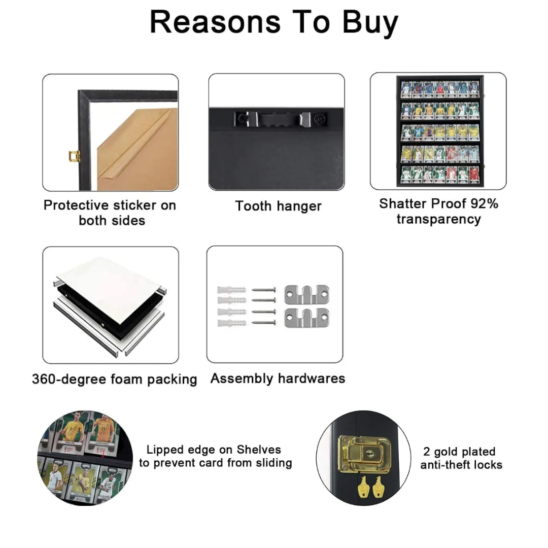 Trading Card Display Frame for Graded Cards