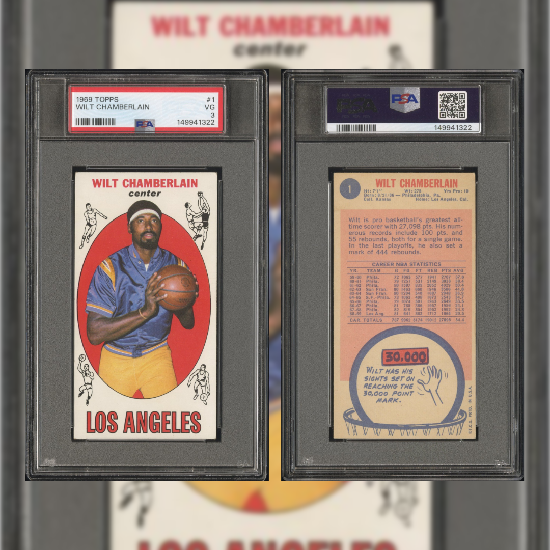 1969 Wilt Chamberlain #1 PSA 3 149941322
