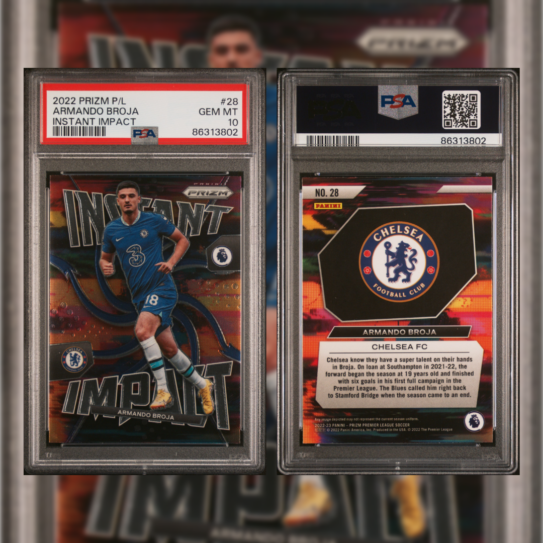 2022 Prizm P/L Armando Broja Instant Impact #28 PSA 10 86313802