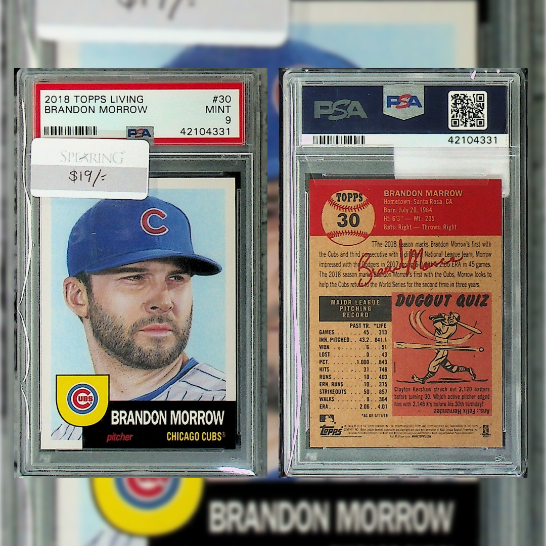 2018 Brandon Morrow #30 PSA 9 42104331