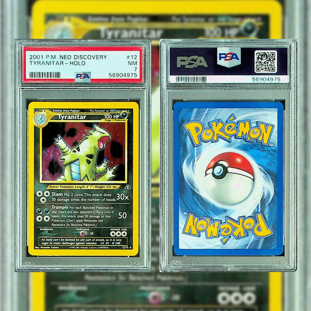 2001 Tyranitar-Holo #12 PSA 7 56904975