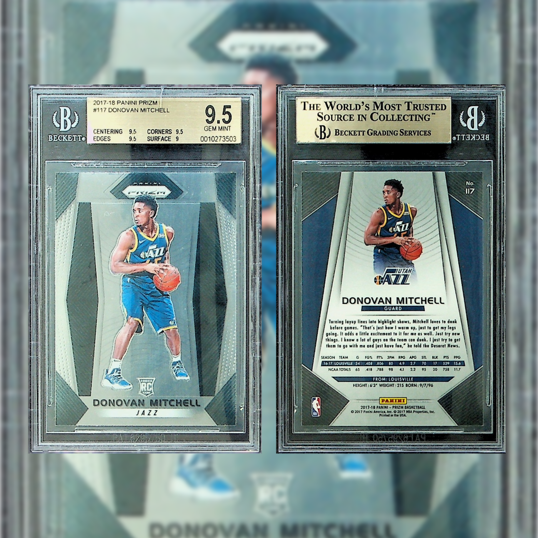 2017-18 Donovan Mitchell #117 Beckett 9.5 0010273503
