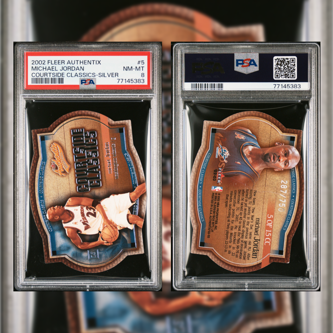 2002 Michael Jordan #5 PSA 8 77145383