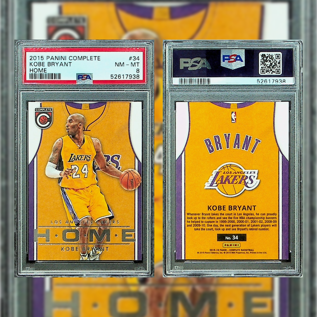 2015 Kobe Bryant #34 PSA 8 52617938