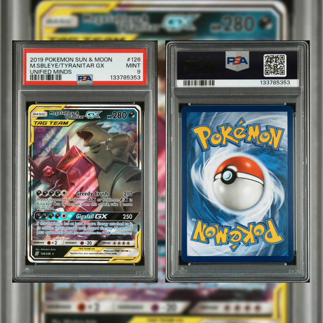 2019 M.Sbleye/Tyranitar GX #126 PSA 9 133785353