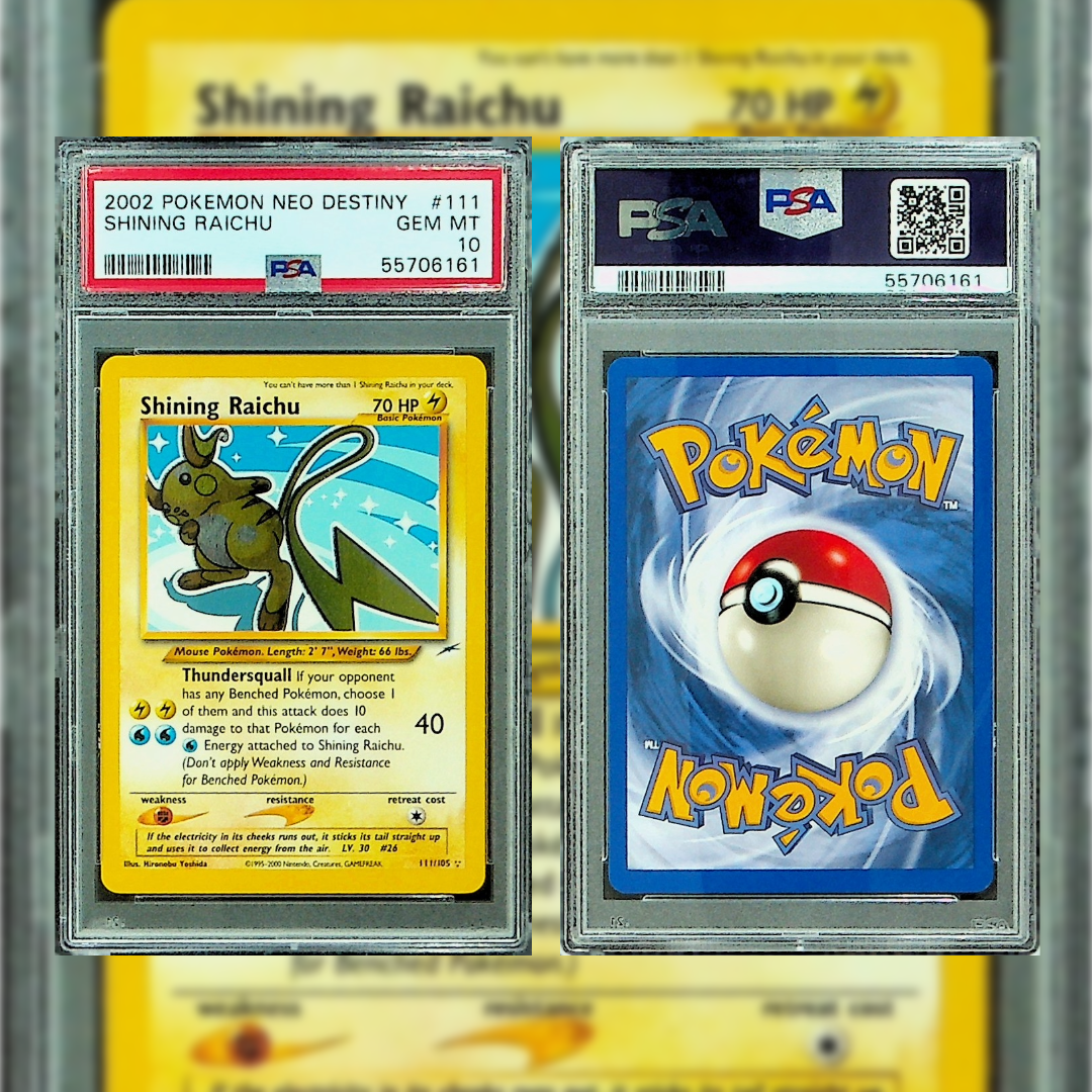 2002 Shining Raichu #111 PSA 10 55706161