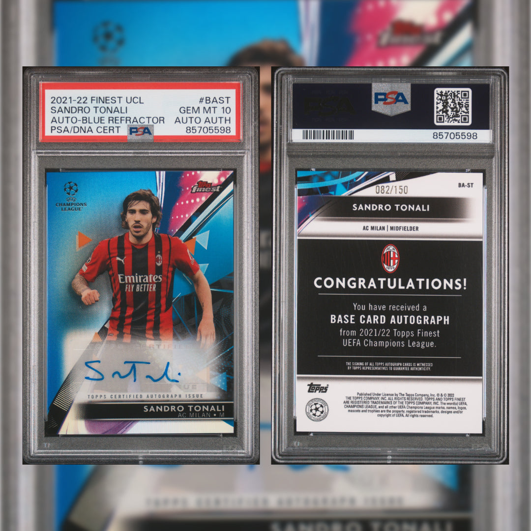 2021-22 Sandro Tonali with Autograph #BAST PSA 10 85705598
