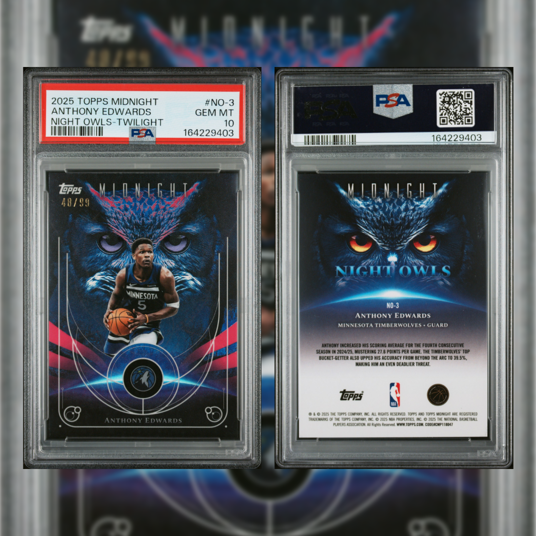 2025 Anthony Edwards /99 #NO-3 PSA 10 164229403