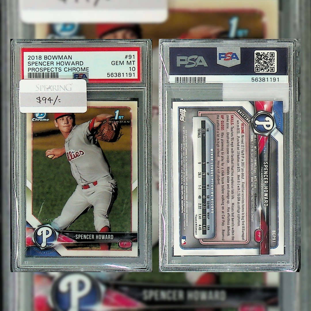 2018 Spencer Howard #91 PSA 10 56381191