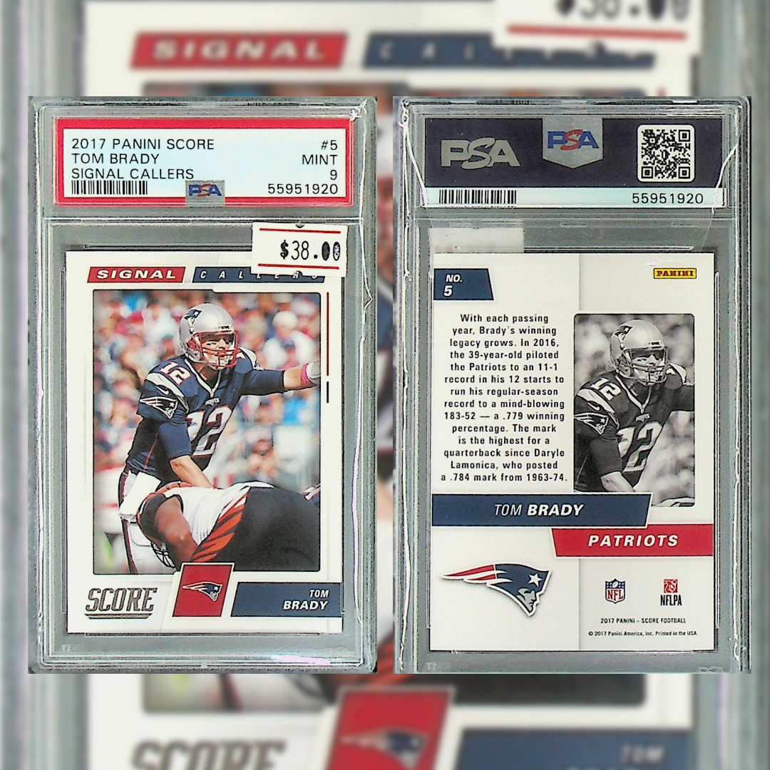 2017 Tom Brady #5 PSA 9 55951920