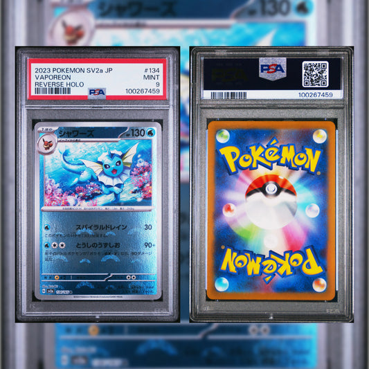 2023 Japanese Vaporeon Reverse Holo #134 PSA 9 100267459
