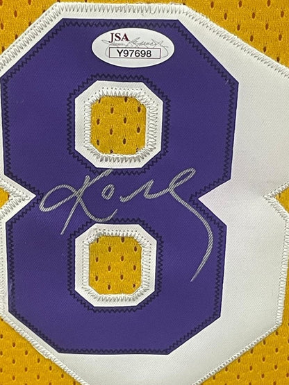 Kobe Bryant Signed Authentic Jersey Lakers Custom Framed JSA