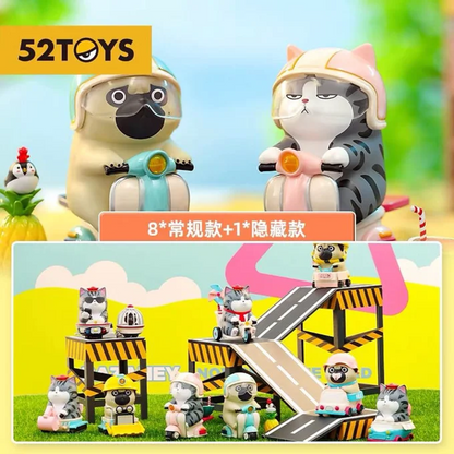 🐱🐶 (INDIVIDUAL OPENED) 52TOYS WuHuang Bazahey Watch Out! Novice On The Road Series Blind Box ⚠️