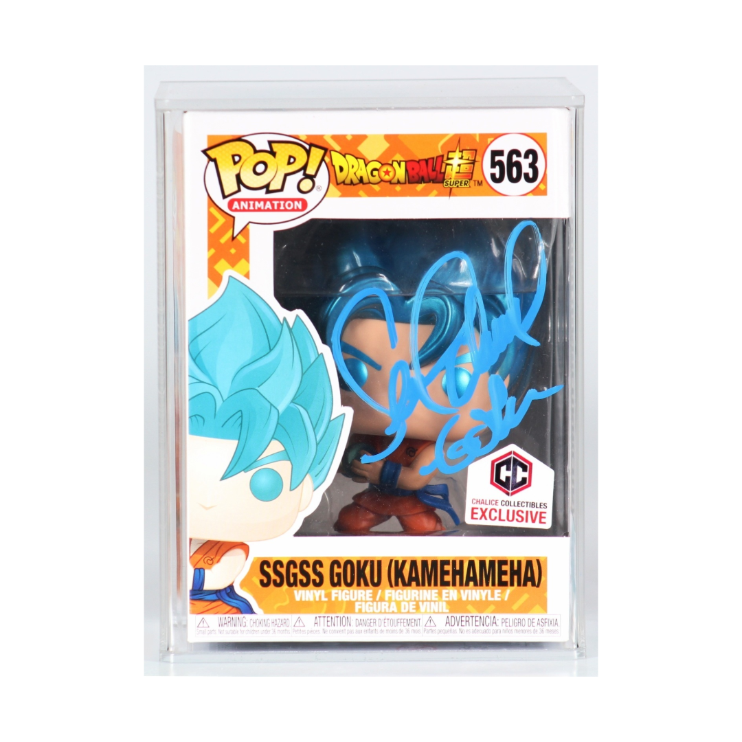 Funko POP! - SSGSS Goku (Kamehameha) #563 Vinyl Figure Autographed
