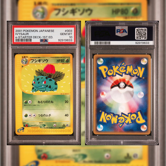 2001 Japanese Ivysaur e-Starter Deck #003 PSA 10 92919633