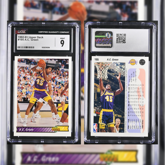 1992-93 A.C. Green #195 CGC 9 1036319094
